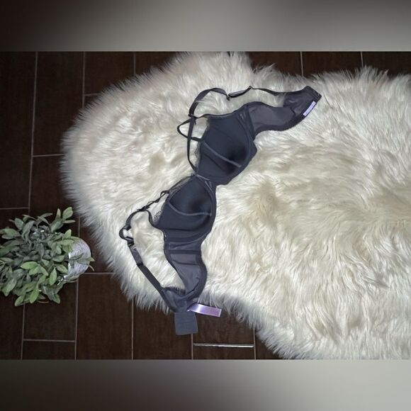 Savage x Fenty Living in The Clouds Iridescent Lace Caged bra sz 40C - Picture 3 of 5